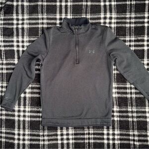 Under Armour Golf Dark Gray/Black Quarter-Zip Pullover